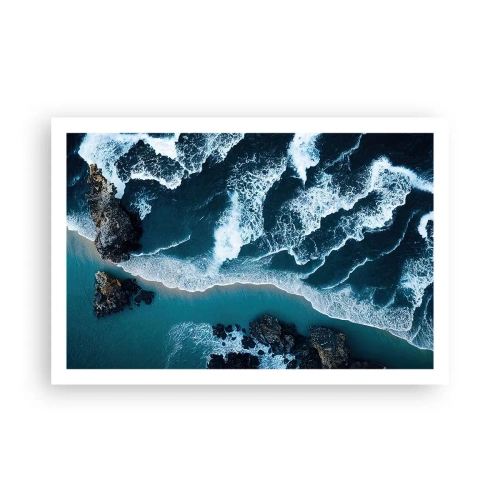 Pôster - Envolto em ondas - 91x61 cm