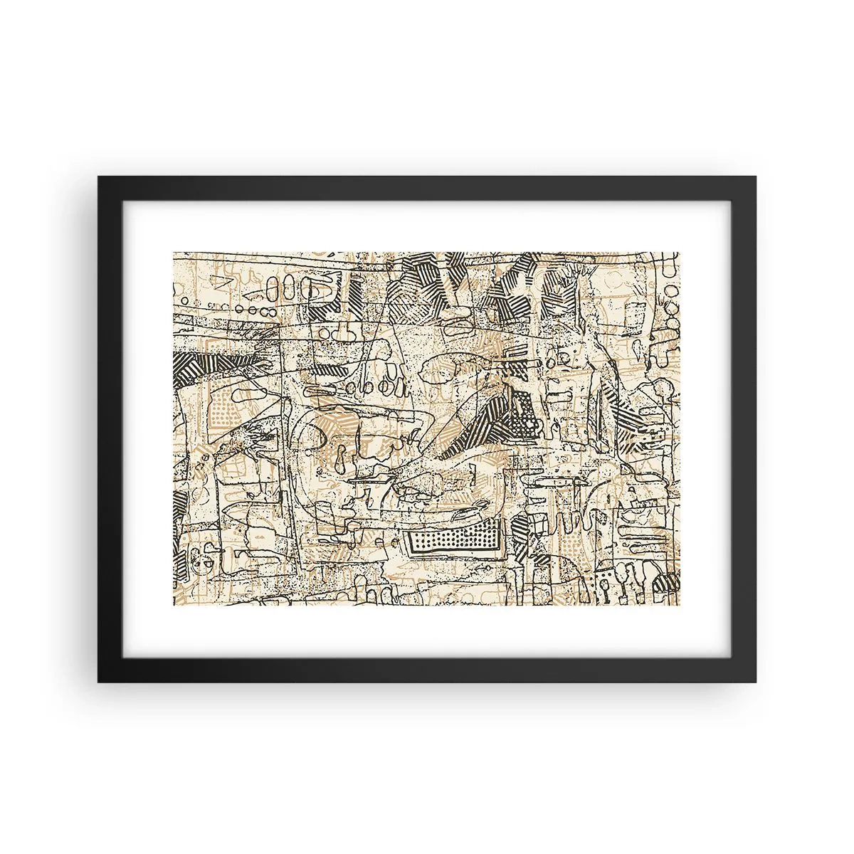 Pôster com moldura preta - À espera de ser decifrado - 40x30 cm