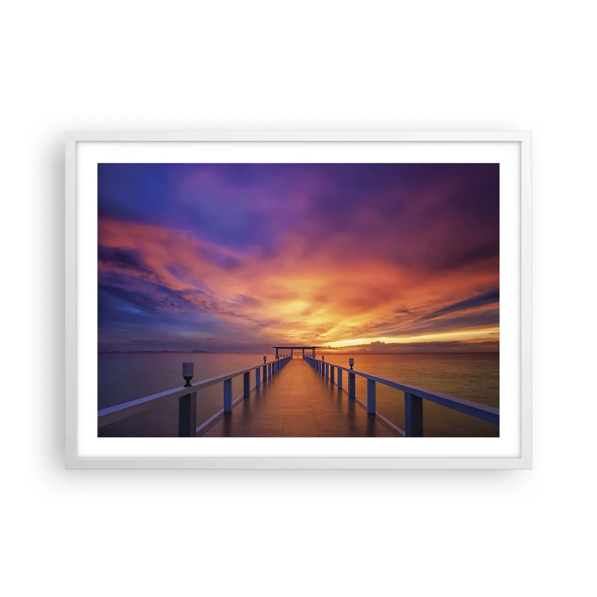 Pôster em moldura branca - Sem fim - 70x50 cm