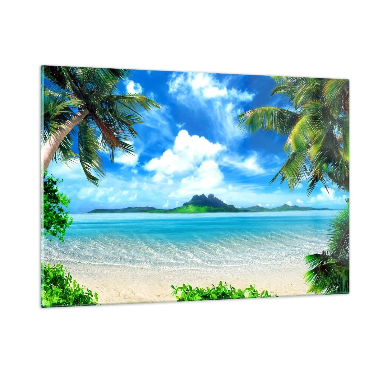 Quadro em vidro - O azul dos trópicos - 120x80 cm