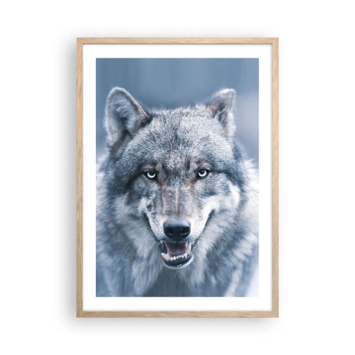 Pôster com moldura de carvalho claro - Vai aceitar o desafio? - 50x70 cm