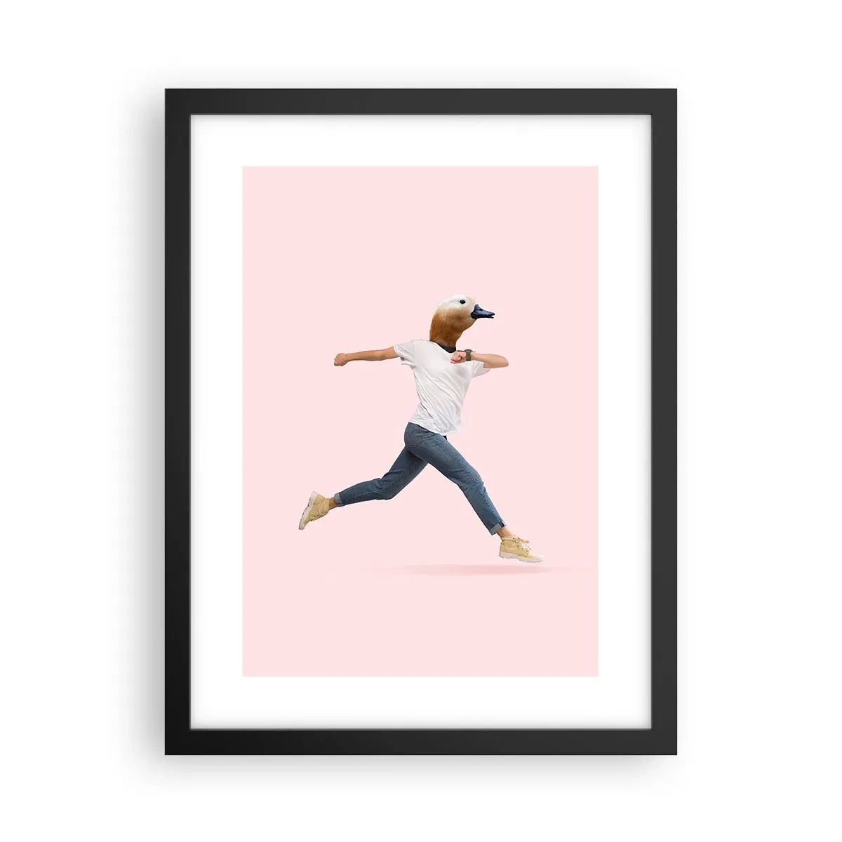 Pôster com moldura preta - Uma pitada de absurdo - 30x40 cm