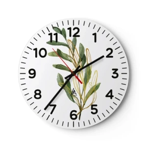 Relógio de parede - Relógio em vidro - Tudo que é bom - 30x30 cm