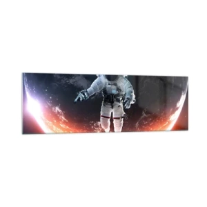 Quadro em vidro - Posso ficar um pouco mais? - 160x50 cm