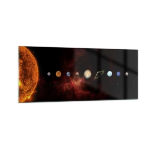 Quadro em vidro - Nosso bairro - 100x40 cm