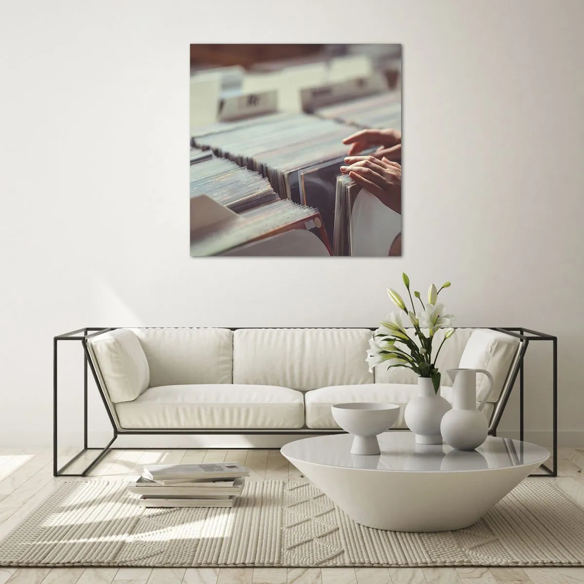 Quadro em vidro - Em busca de emoções - 40x40 cm