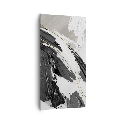 Quadro em tela - Abstração em grande escala - 65x120 cm