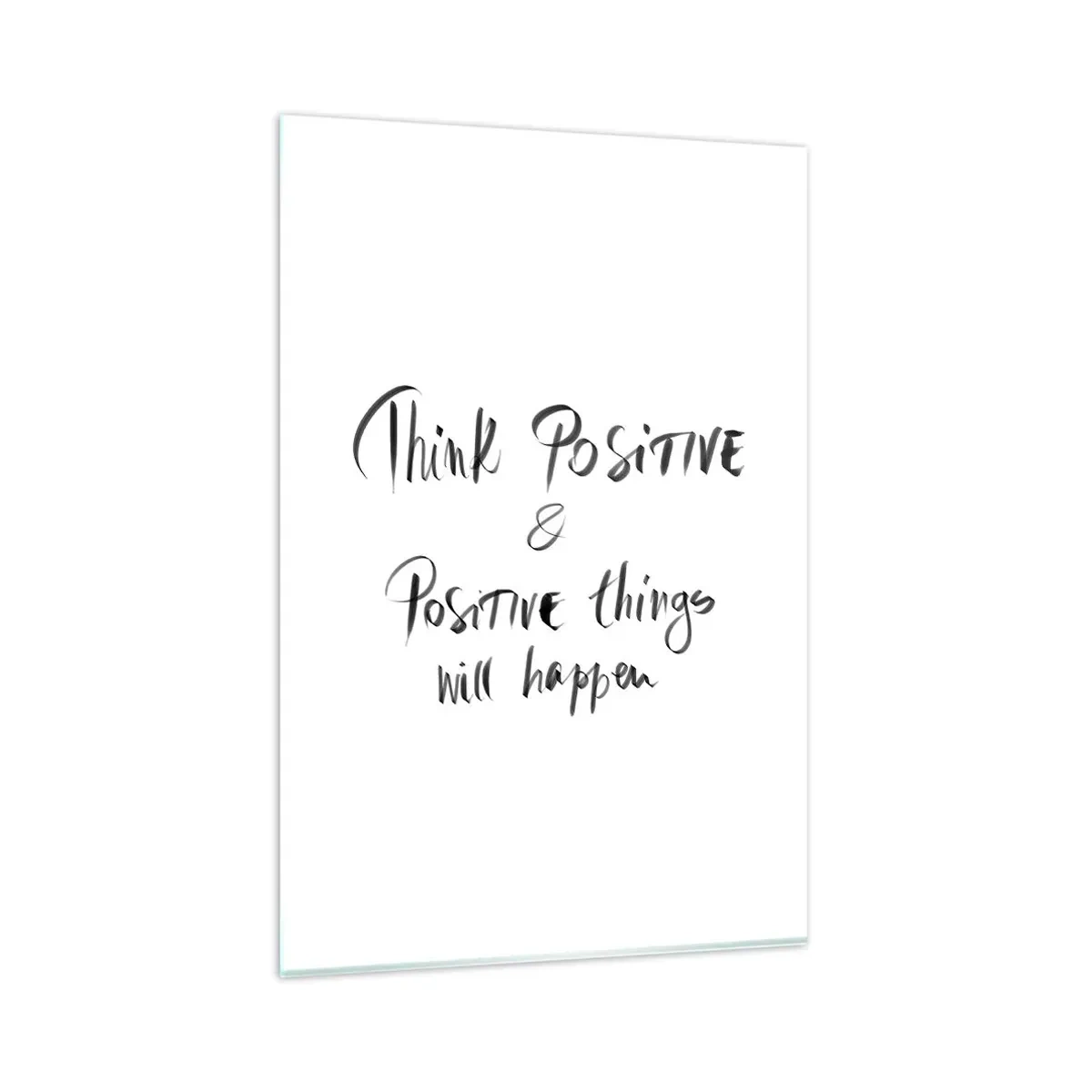 Quadro em vidro - Como viver? - 80x120 cm