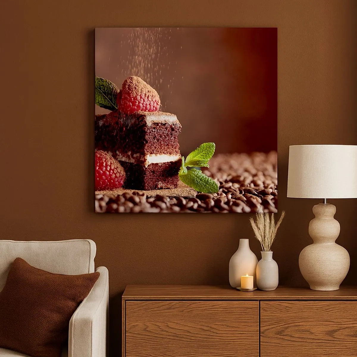 Quadro em tela - A vida é doce - 30x30 cm