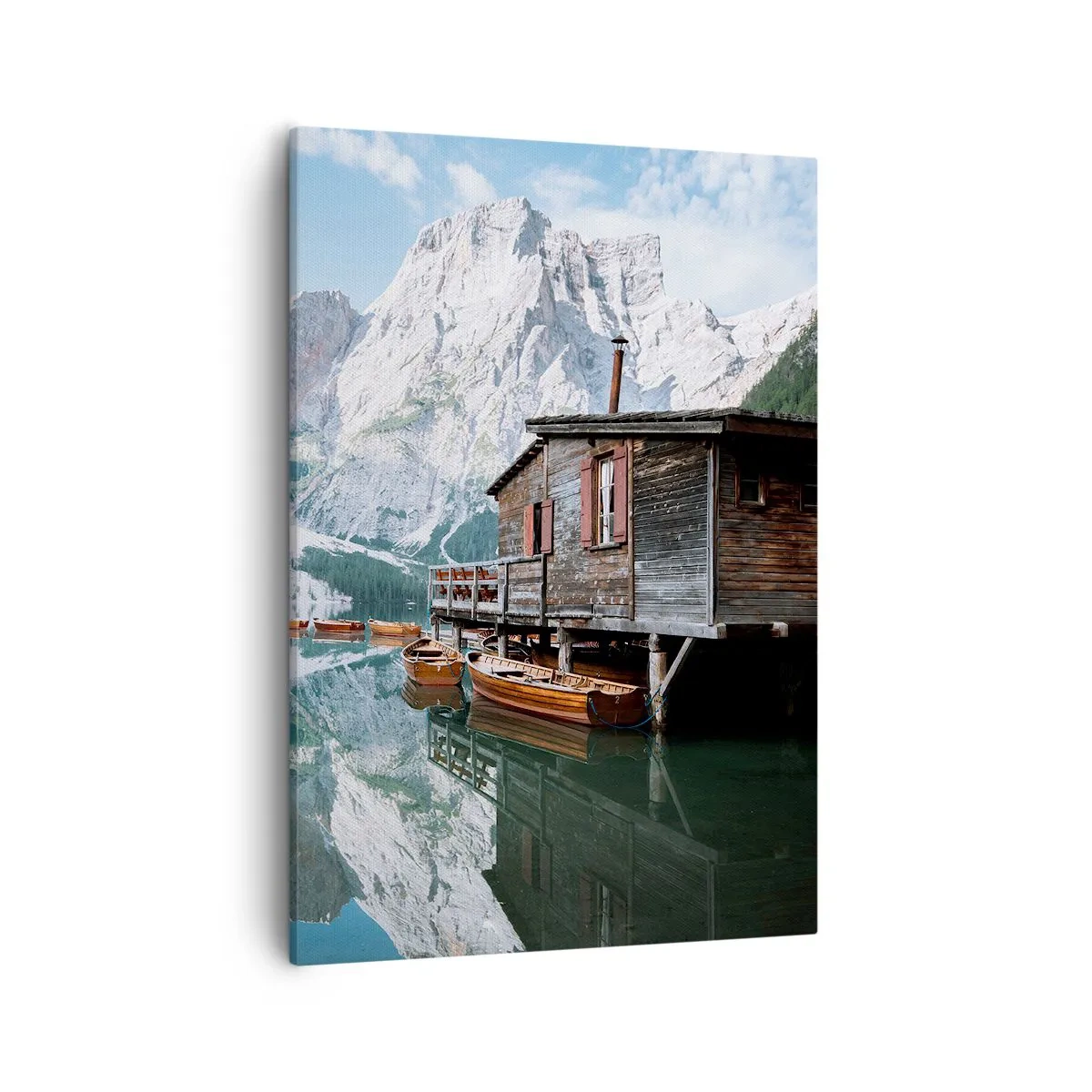 Quadro em tela - Manhã cristalina nas montanhas - 50x70 cm