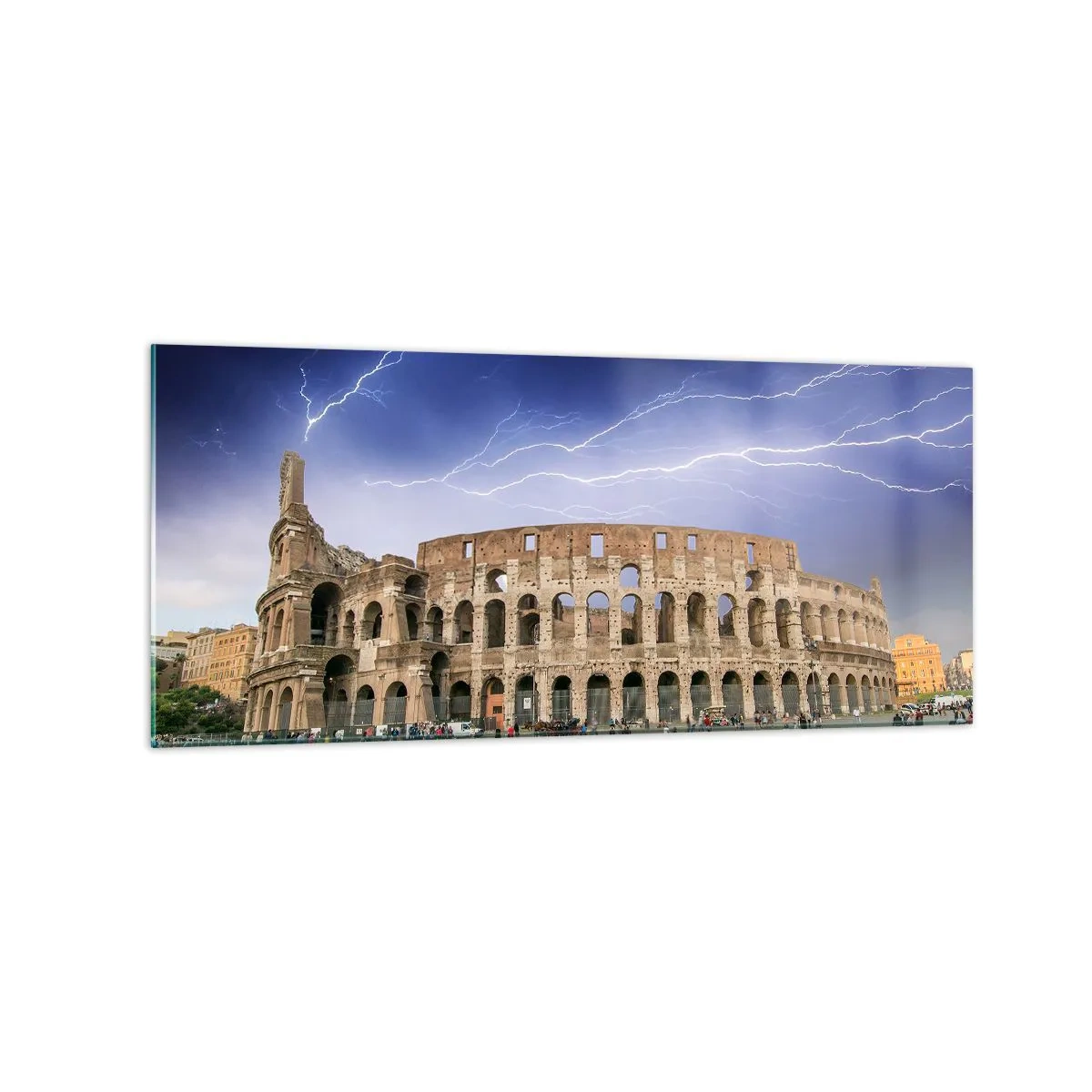 Quadro em vidro - Arena de combate - 120x50 cm