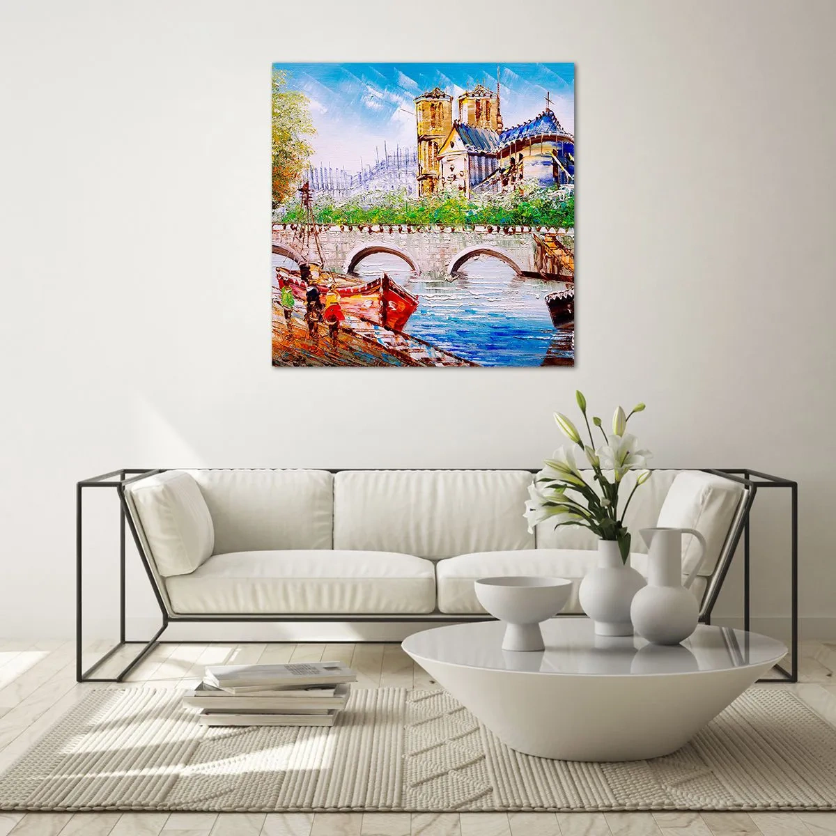 Quadro em vidro - Nunca sai de moda - 70x70 cm