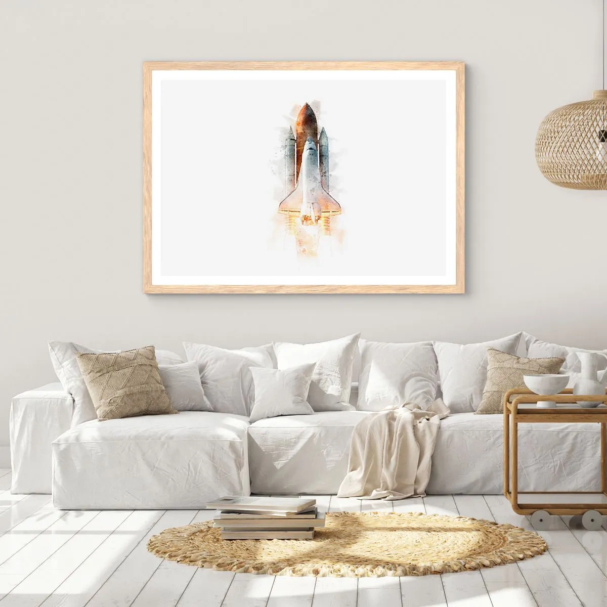 Pôster com moldura de carvalho claro - Exploradores para iniciantes - 91x61 cm