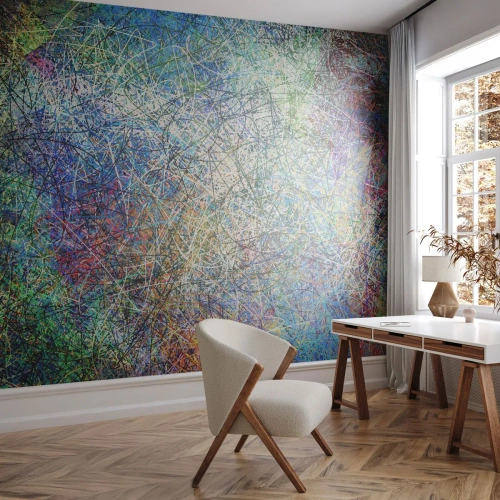 Papel de Parede Premium Canvas - Não é assim tão simples - Abstração, Pedaço, Padrão Moderno - 100x70 cm