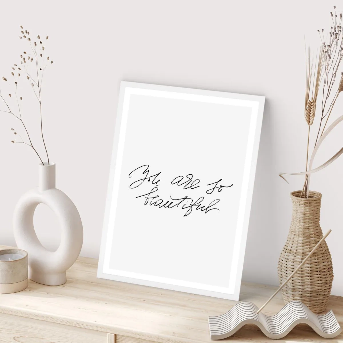 Pôster em moldura branca - De verdade, acredite... - 61x91 cm