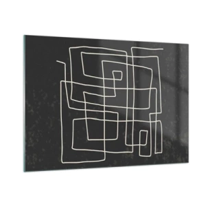 Quadro em vidro - Não é tão simples - 100x70 cm