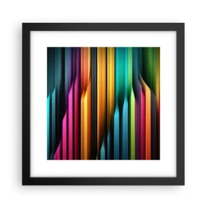 Pôster com moldura preta - Um órgão de luz - 30x30 cm