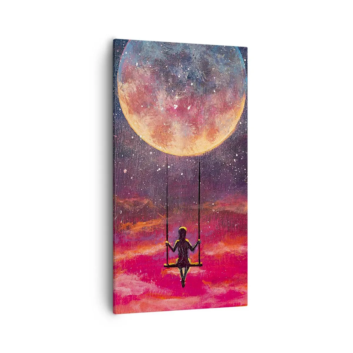 Quadro em tela - Balanço nas nuvens - 55x100 cm