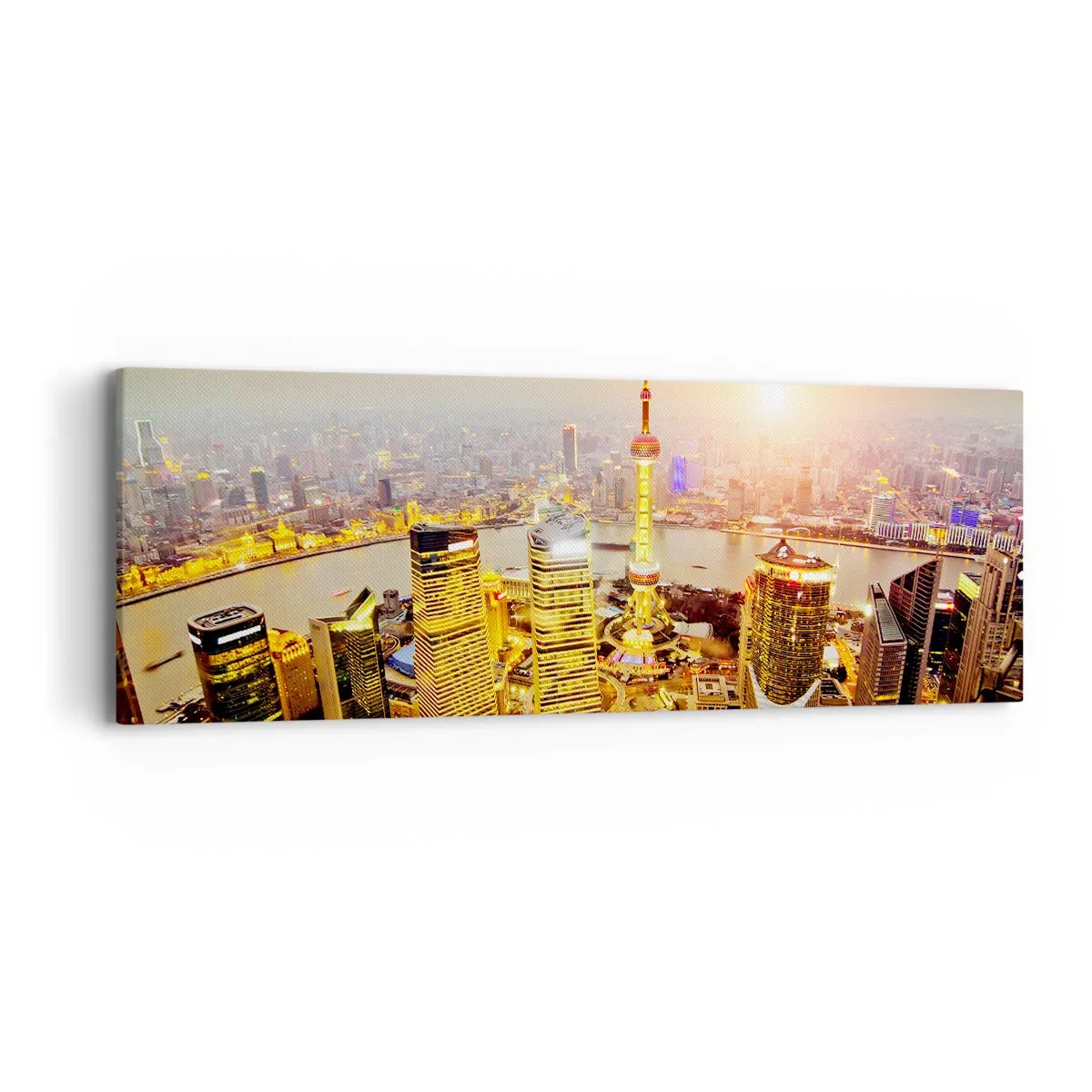 Quadro em tela - Sonho asiático - 90x30 cm
