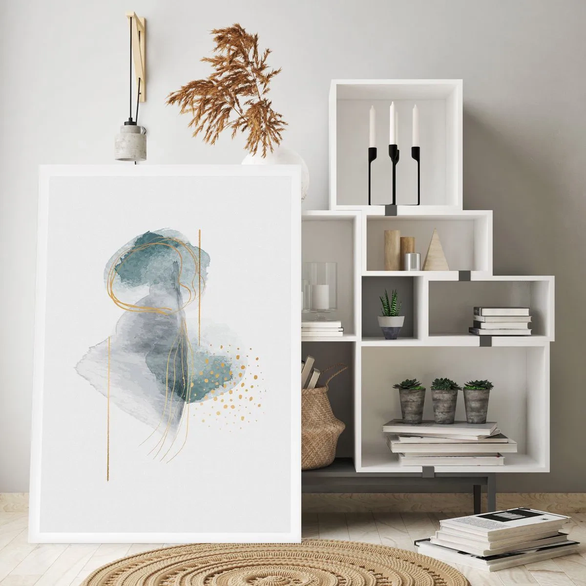 Pôster - Sobre a relação entre o cinza e o dourado - 50x70 cm