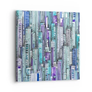 Quadro em tela - Azul do céu - 30x30 cm