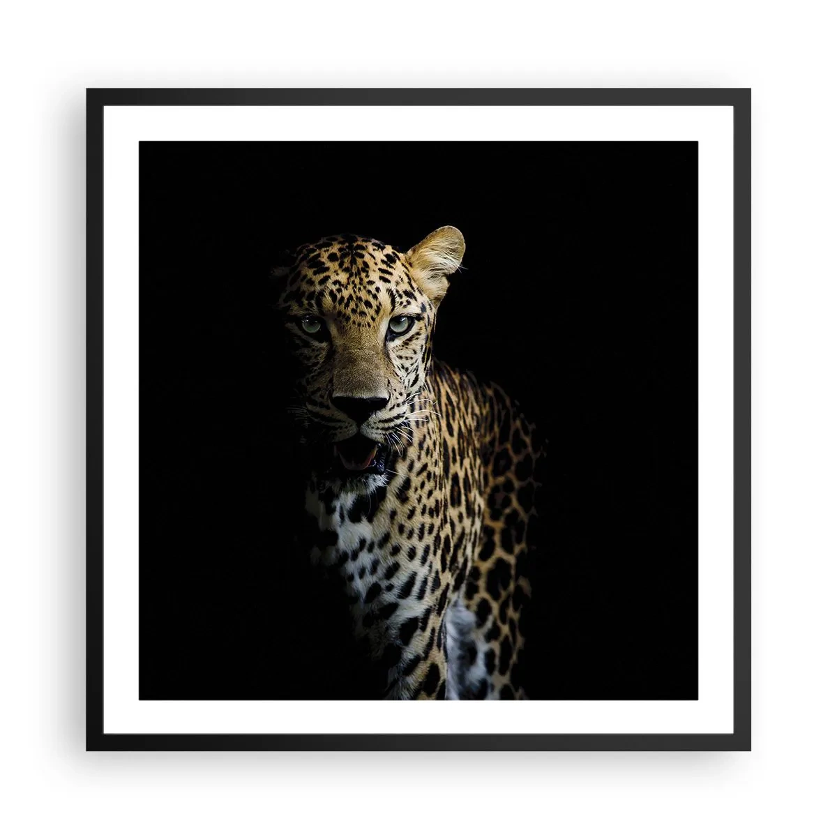 Pôster com moldura preta - Beleza escura - 60x60 cm