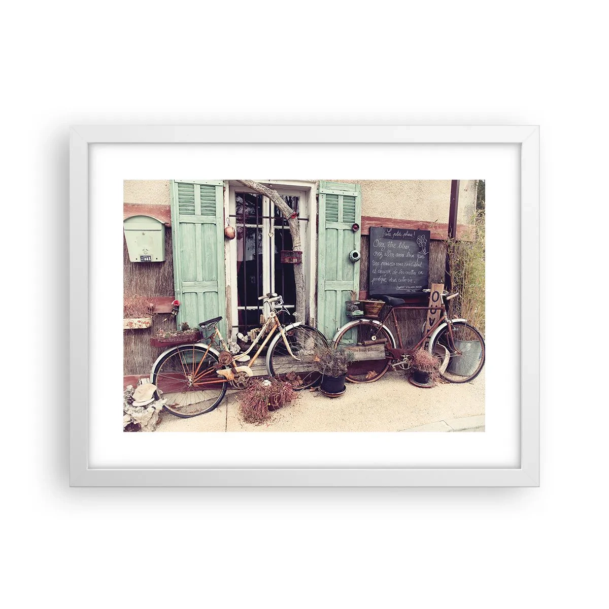 Pôster em moldura branca - Viva a província - 40x30 cm