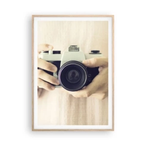 Pôster com moldura de carvalho claro - Para ver mais... - 70x100 cm