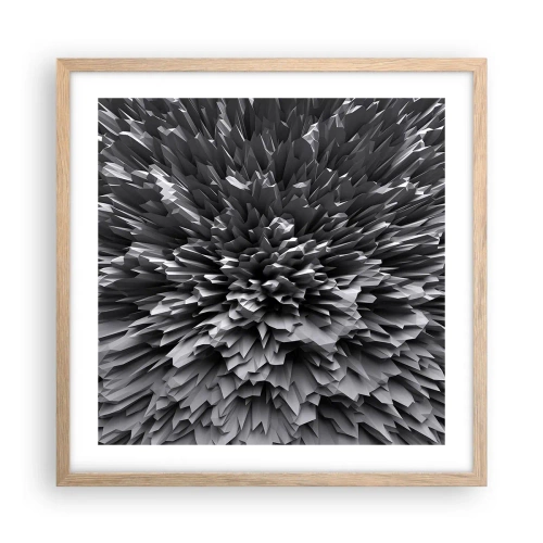 Pôster com moldura de carvalho claro - Não pode ficar mais difícil do que isso - 50x50 cm