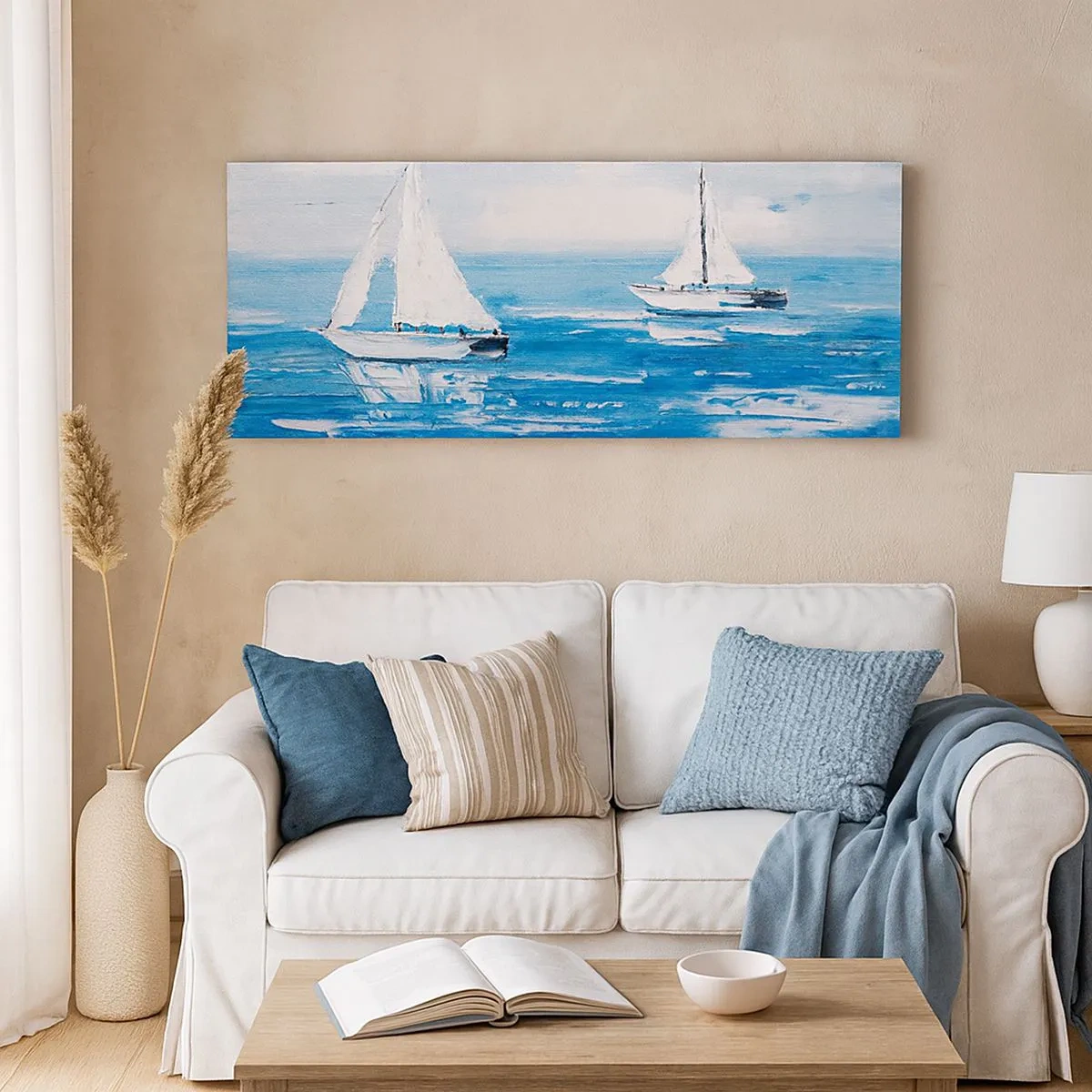 Quadro em tela - Com um amigo ao meu lado - 100x40 cm