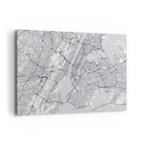 Quadro em tela - Anatomia de uma metrópole - 120x80 cm