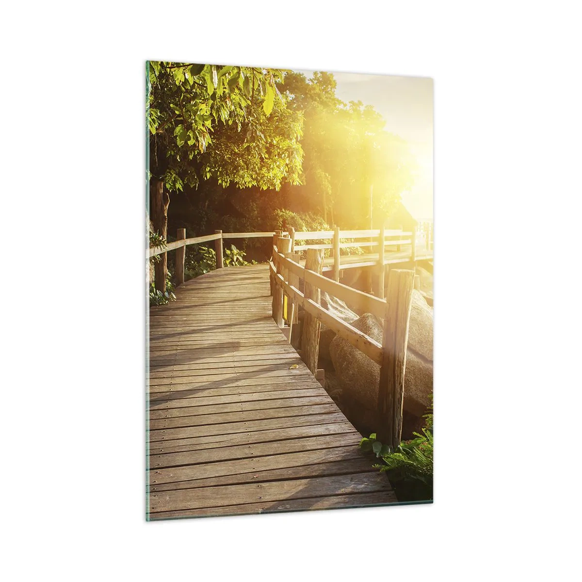 Quadro em vidro - Mais uma curva, mais milagres - 50x70 cm