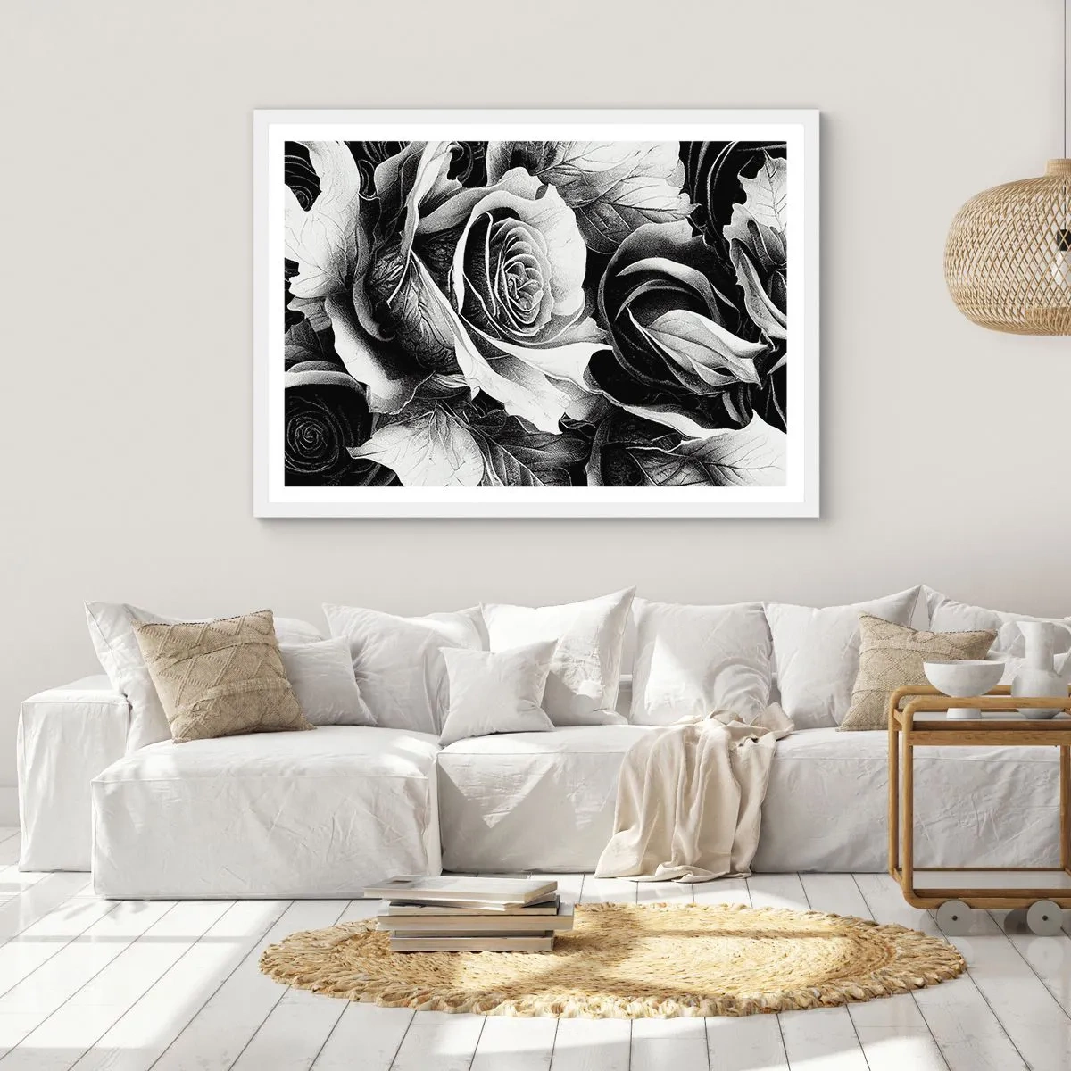 Pôster em moldura branca - Sempre uma rainha - 100x70 cm