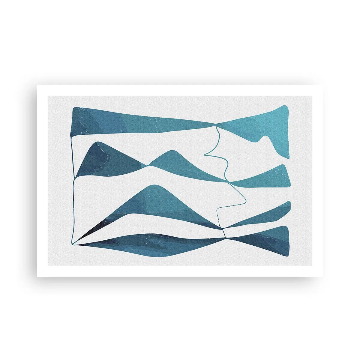 Pôster - Abstração: composto turquesa - 91x61 cm