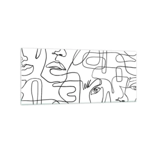 Quadro em vidro - Em emoções emaranhadas - 120x50 cm