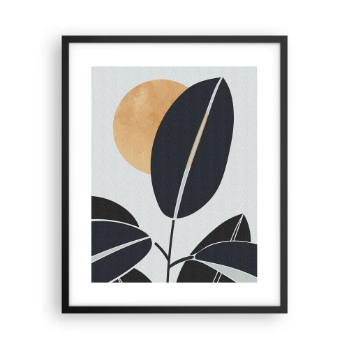 Pôster com moldura preta - Um dia quente de verão - 40x50 cm