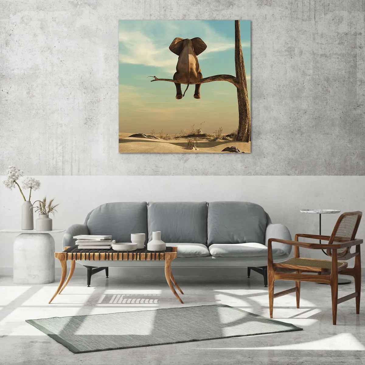 Quadro em vidro - Um novo ponto de vista - 70x70 cm