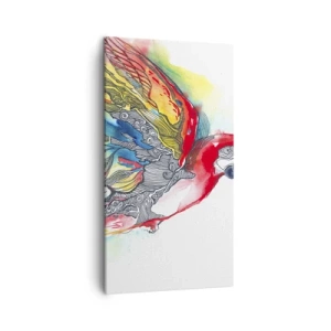 Quadro em tela - Viva com cor - 45x80 cm
