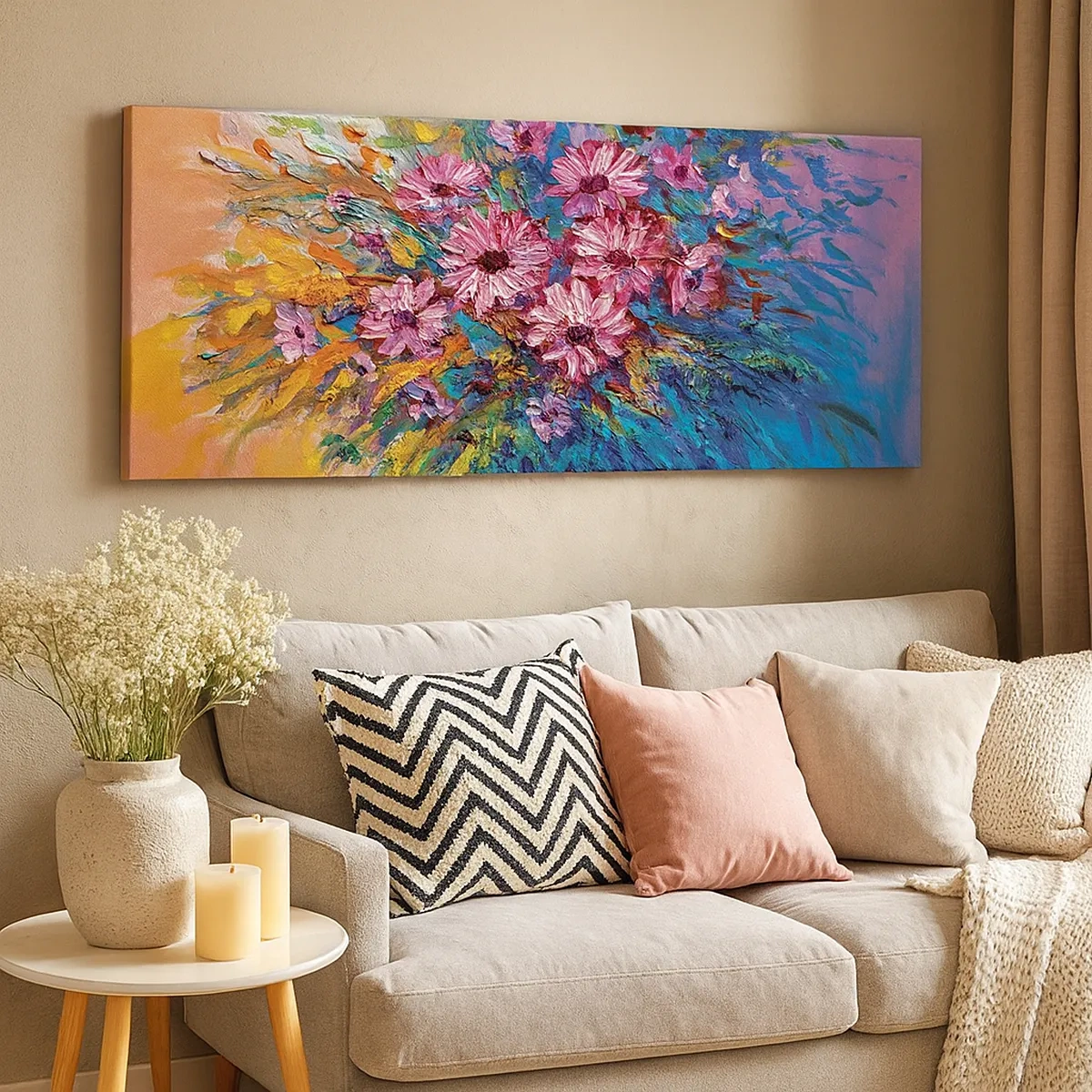 Quadro em tela - A energia da vida - 30x30 cm