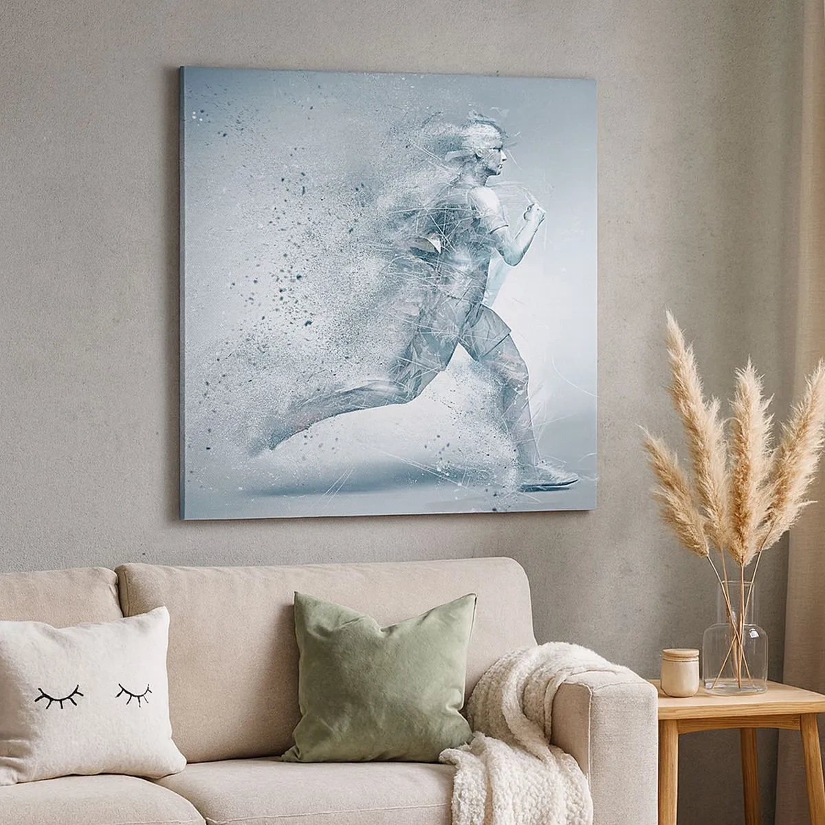 Quadro em tela - Energia limpa como um cristal - 30x30 cm