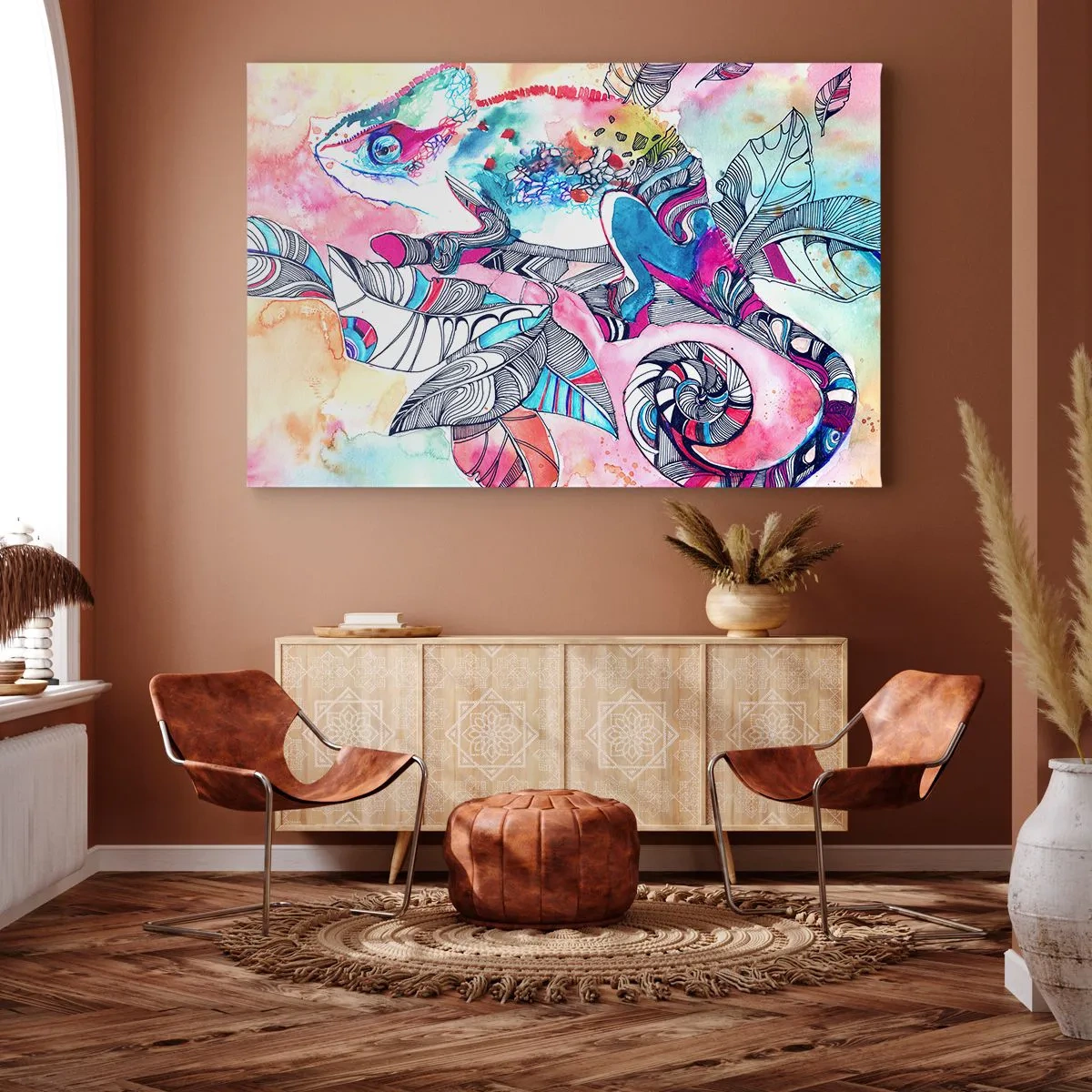 Quadro em tela - Colorido como o nosso mundo - 120x80 cm