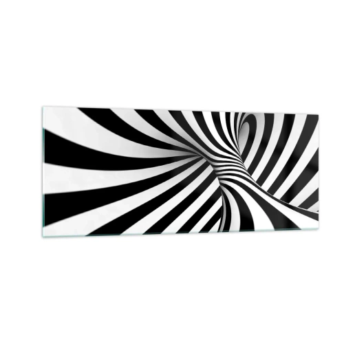 Quadro em vidro - Composição: espaço dançante - 100x40 cm