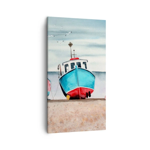 Quadro em tela - Pronto para pescar - 45x80 cm