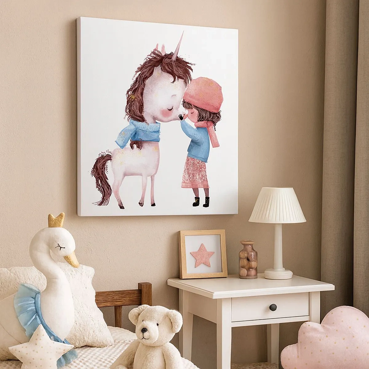 Quadro em tela - Conto do inverno - 30x30 cm