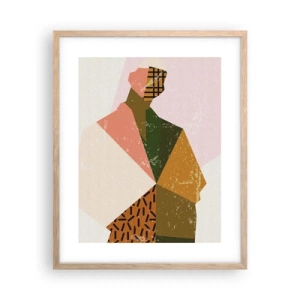 Pôster com moldura de carvalho claro - Homem – um ser complexo - 40x50 cm