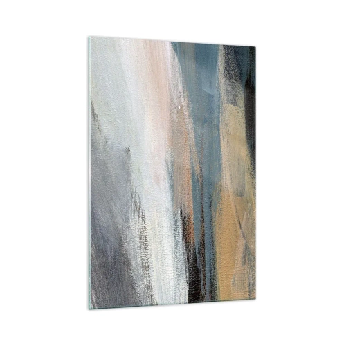 Quadro em vidro - Abstração: paisagem do norte - 70x100 cm