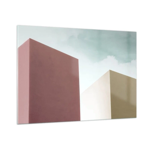 Quadro em vidro - A geometria de um verão ensolarado - 100x70 cm