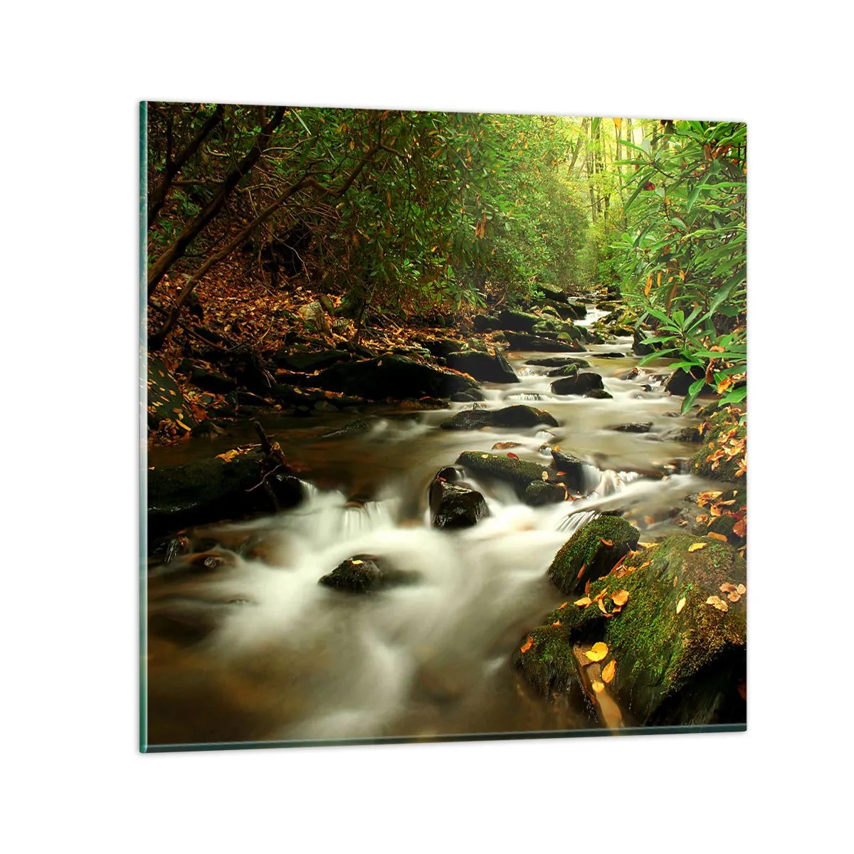 Quadro em vidro - Como prata líquida - 50x50 cm