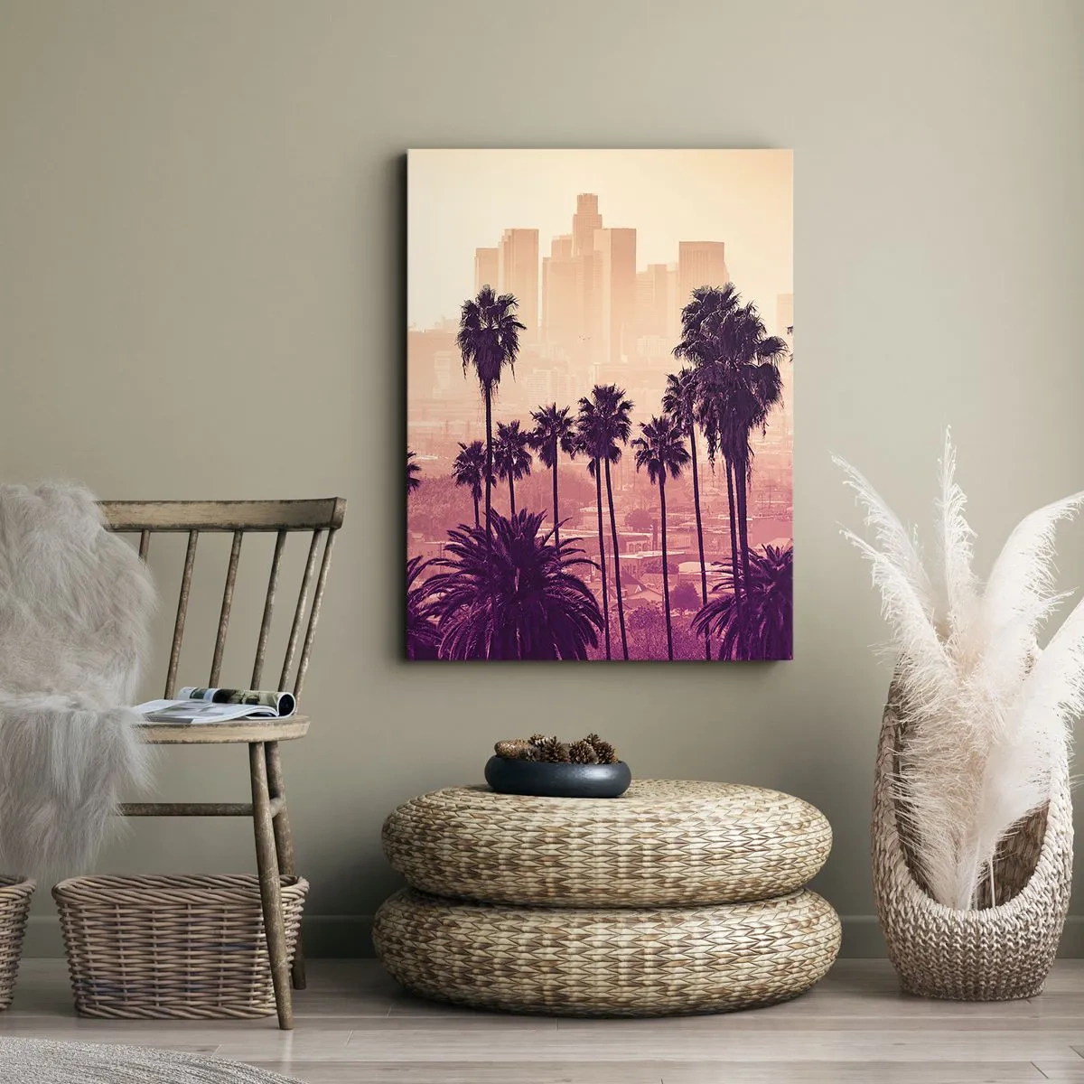 Quadro em tela - Paisagem californiana - 65x120 cm