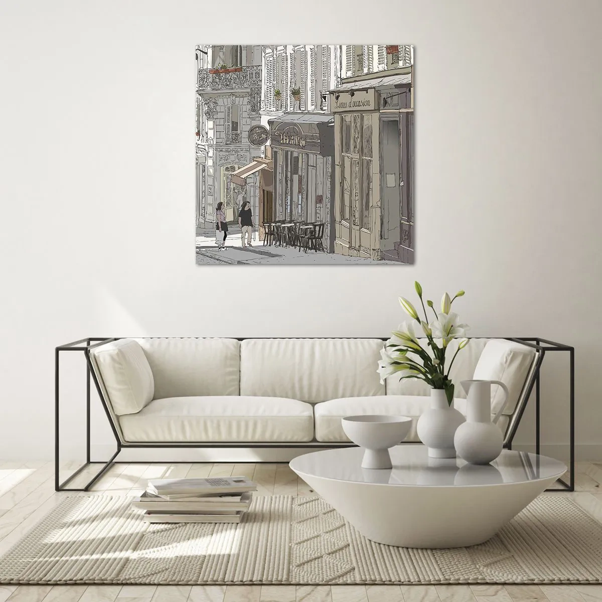 Quadro em vidro - Alegrias urbanas - 30x30 cm